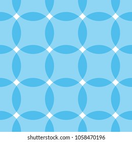 Vector seamless pattern. Modern stylish texture. Repeating circles background