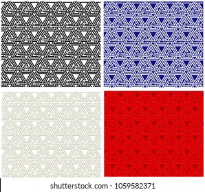Vector seamless pattern. Modern stylish texture. Repetition of geometric elements with triangular
elements