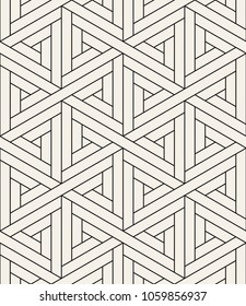 Vector seamless pattern. Modern stylish texture. Repeating geometric tiles with thin linear triangles. Hipster monochrome print. Trendy graphic design.
