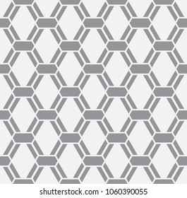  Vector seamless pattern. Modern stylish texture. Repeating geometric tiles with a grid of rhombuses.