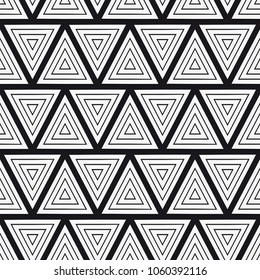  Vector seamless pattern. Modern stylish texture. Repeating geometric tiles with triangles.