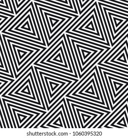  Vector seamless pattern. Modern stylish texture. Repeating geometric tiles with triangles.