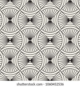 Vector seamless pattern. Modern stylish abstract texture. Repeating geometric tiles from striped elements