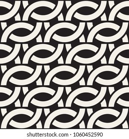 Vector seamless pattern. Modern stylish abstract texture. Repeating geometric tiles from striped elements