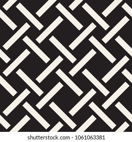 Vector seamless pattern. Modern stylish abstract texture. Repeating geometric tiles from striped elements
