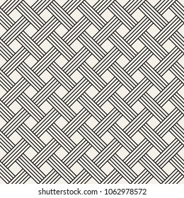 Vector seamless pattern. Modern stylish abstract texture. Repeating geometric tiles from striped elements