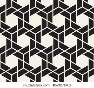 Vector seamless pattern. Modern stylish abstract texture. Repeating geometric tiles from striped elements
