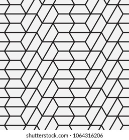  Vector seamless pattern. Modern stylish texture. Repeating geometric tiles with hexagonal grid.