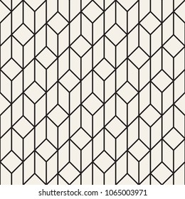 Vector seamless pattern. Modern stylish abstract texture. Repeating geometric tiles from striped elements