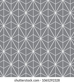  Vector seamless pattern. Modern stylish texture. Repeating geometric tiles with a grid of rhombuses.