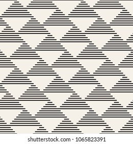 Vector seamless pattern. Modern stylish abstract texture. Repeating geometric tiles from striped elements