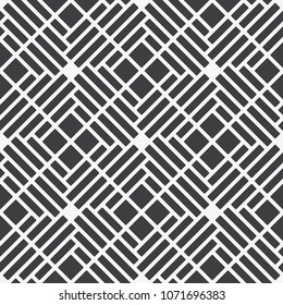  Vector seamless pattern. Modern stylish texture. Repeating geometric tiles with a grid of squares.