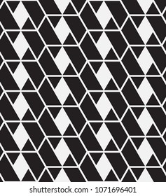  Vector seamless pattern. Modern stylish texture. Repeating geometric tiles with triangles.