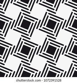  Vector seamless pattern. Modern stylish texture. Repeating geometric tiles with a grid of squares.