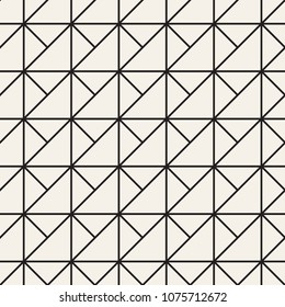 Vector seamless pattern. Modern stylish abstract texture. Repeating geometric tiles from striped elements