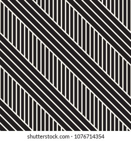 Vector seamless pattern. Modern stylish abstract texture. Repeating geometric tiles from striped elements