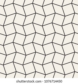 Vector seamless pattern. Modern stylish abstract texture. Repeating geometric tiles from striped elements