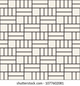 Vector seamless pattern. Modern stylish abstract texture. Repeating geometric tiles from striped elements