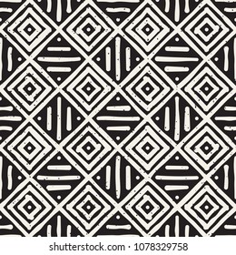 Vector seamless pattern. Modern stylish abstract texture. Repeating geometric tiles from striped elements