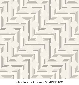 Vector seamless pattern. Modern stylish abstract texture. Repeating geometric tiles from striped elements