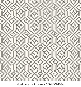 Vector seamless pattern. Modern stylish abstract texture. Repeating geometric tiles from striped elements