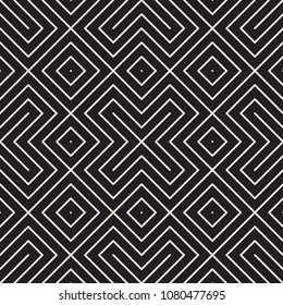 Vector seamless pattern. Modern stylish abstract texture. Repeating geometric tiles from striped elements