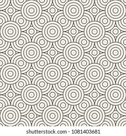 Vector seamless pattern. Modern stylish abstract texture. Repeating geometric tiles from striped elements