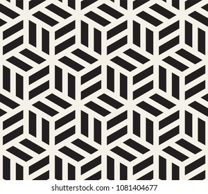 Vector seamless pattern. Modern stylish abstract texture. Repeating geometric tiles from striped elements