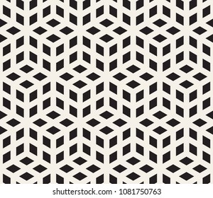 Vector seamless pattern. Modern stylish abstract texture. Repeating geometric tiles from striped elements