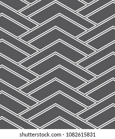   Vector seamless pattern. Modern stylish texture. Repeating geometric tiles with a grid of the corners.