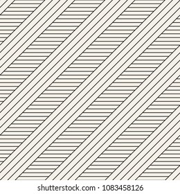 Vector seamless pattern. Modern stylish abstract texture. Repeating geometric tiles from striped elements