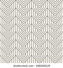 Vector seamless pattern. Modern stylish abstract texture. Repeating geometric tiles from striped elements