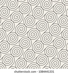 Vector seamless pattern. Modern stylish abstract texture. Repeating geometric tiles from striped elements