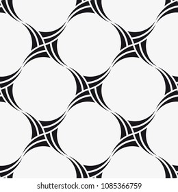  Vector seamless pattern. Modern stylish texture. Repetition of the geometric tiles with crosses.