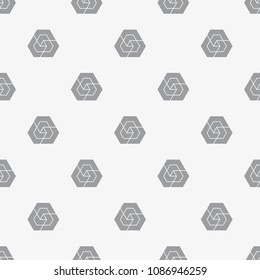  Vector seamless pattern. Modern stylish texture. Repeating geometric tiles with hexagonal grid.