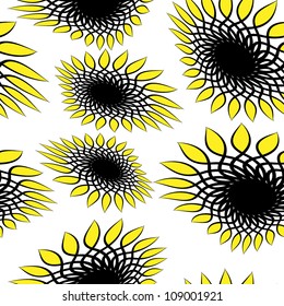 vector seamless pattern. modern stylish texture. endless floral background