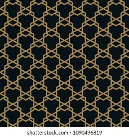Vector seamless pattern. Modern stylish texture. Geometric striped ornament.