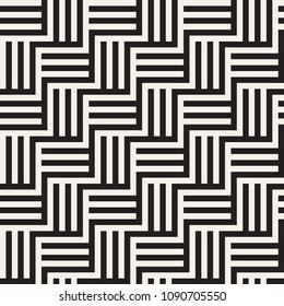 Vector seamless pattern. Modern stylish abstract texture. Repeating geometric tiles from striped elements