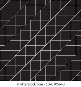 Vector seamless pattern. Modern stylish abstract texture. Repeating geometric tiles from striped elements