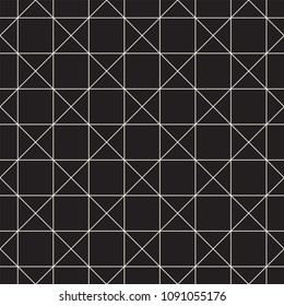 Vector seamless pattern. Modern stylish abstract texture. Repeating geometric tiles from striped elements