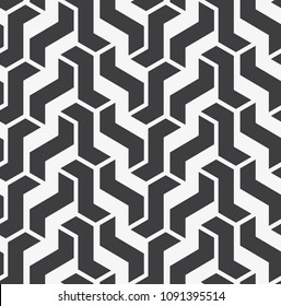  Vector seamless pattern. Modern stylish texture. Repetition of geometric tiles.