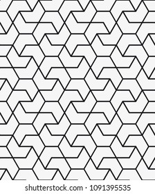  Vector seamless pattern. Modern stylish texture. Repeating geometric tiles with a grid of the corners.