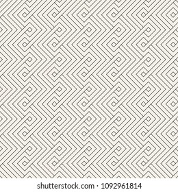 Vector seamless pattern. Modern stylish abstract texture. Repeating geometric tiles from striped elements
