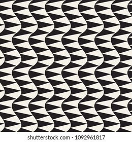 Vector seamless pattern. Modern stylish abstract texture. Repeating geometric tiles from striped elements
