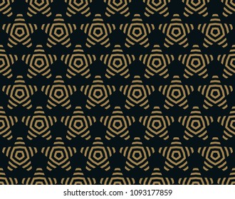 Vector seamless pattern. Modern stylish texture. Repeating geometric tiles from striped elements