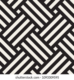 Vector seamless pattern. Modern stylish abstract texture. Repeating geometric tiles from striped elements
