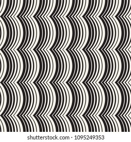 Vector seamless pattern. Modern stylish abstract texture. Repeating geometric tiles from striped elements