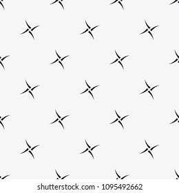  Vector seamless pattern. Modern stylish texture. Repetition of the geometric tiles with crosses.