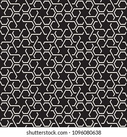 Vector seamless pattern. Modern stylish abstract texture. Repeating geometric tiles from striped elements