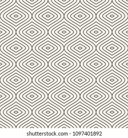 Vector seamless pattern. Modern stylish abstract texture. Repeating geometric tiles from striped elements